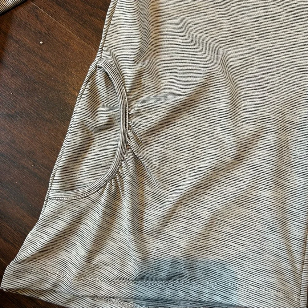 [All in Motion] Striped Gray Track Jacket - Picture 3 of 7